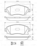 Set placute frana fata Opel Corsa C marca BOSCH